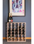 Sorrento Rustic 30 Bottle Timber Wine Rack - WINE - Wine Racks - Soko and Co