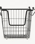Stackable Black Wire Basket Large - KITCHEN - Shelves and Racks - Soko and Co