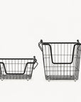 Stackable Black Wire Basket Set - KITCHEN - Shelves and Racks - Soko and Co