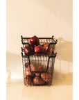 Stackable Black Wire Basket Set - KITCHEN - Shelves and Racks - Soko and Co