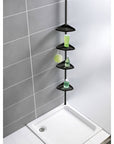 Telescopic Corner Shower Caddy Black - BATHROOM - Shower Caddies - Soko and Co