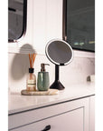The Opal Freestanding LED 5x Magnified Mirror Black - BATHROOM - Mirrors - Soko and Co