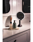 The Opal Freestanding LED 5x Magnified Mirror Black - BATHROOM - Mirrors - Soko and Co