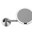 The Opal Wall-Mounted LED 5x Magnified Mirror Black - BATHROOM - Mirrors - Soko and Co