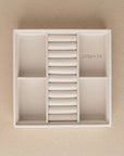 Atelier Stacking Jewellery Tray Set with Lid White - WARDROBE - Jewellery Storage - Soko and Co