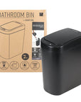 White Magic Smart Bathroom Bin Black - BATHROOM - Bins - Soko and Co