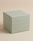 Atelier Stacking Jewellery Tray Set with Lid Sage - WARDROBE - Jewellery Storage - Soko and Co