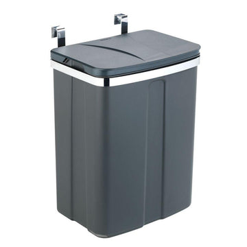 12L Over Cabinet Door Kitchen Rubbish Bin Grey