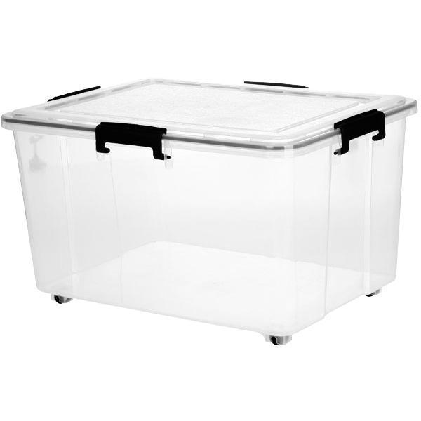 Really Useful Box Plastic Storage Box 83 L Transparent 44 X 69.5 X 36.8 Cm Pack Of 3 | Viking Direct IE