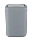Barcelona 3L Rubbish Bin Grey - BATHROOM - Bins - Soko and Co