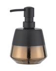 Brandol Ceramic Soap Dispenser Black & Copper - BATHROOM - Soap Dispensers and Trays - Soko and Co
