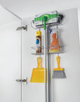 Broomy Over Door Broom & Mop Holder Silver - LAUNDRY - Cleaning - Soko and Co