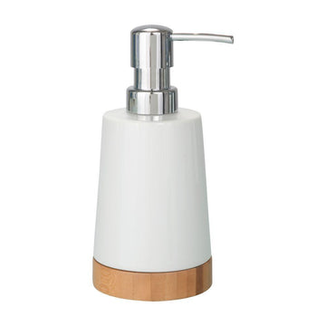 Ceramic & Bamboo Soap Dispenser