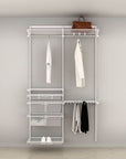 Elfa Deluxe Wardrobe Storage Solution W: 120 White - ELFA - Ready Made Solutions - Soko and Co