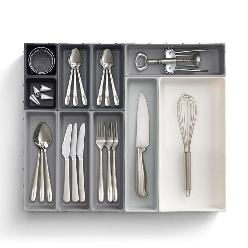 Joseph Joseph Blox 10 Piece Drawer Organiser Set Grey