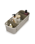 Joseph Joseph EasyStore Slimline Bathroom Storage Basket Ecru - BATHROOM - Squeegees and Cleaning - Soko and Co