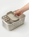 Joseph Joseph EasyStore Small Bathroom Storage Basket Ecru - BATHROOM - Squeegees and Cleaning - Soko and Co
