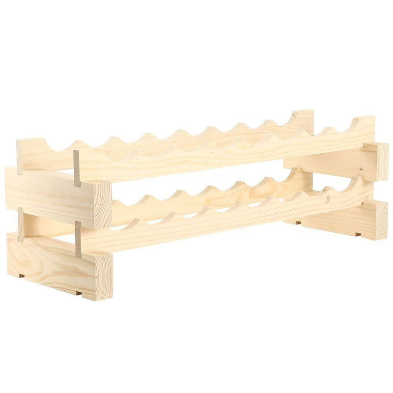 Modularack 16 Bottle Stackable Wine Rack Natural