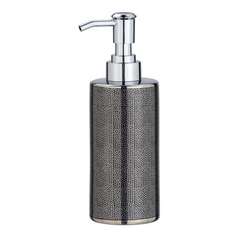 Nuria Ceramic Soap Dispenser Silver Anthracite