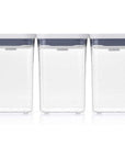 OXO Pop 2.0 3 Piece Square Pantry Container Set - KITCHEN - Food Containers - Soko and Co