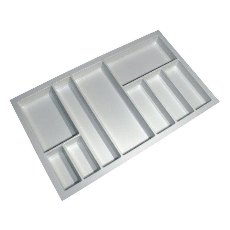 Sky 9 Compartment Custom Fit Cutlery Tray White