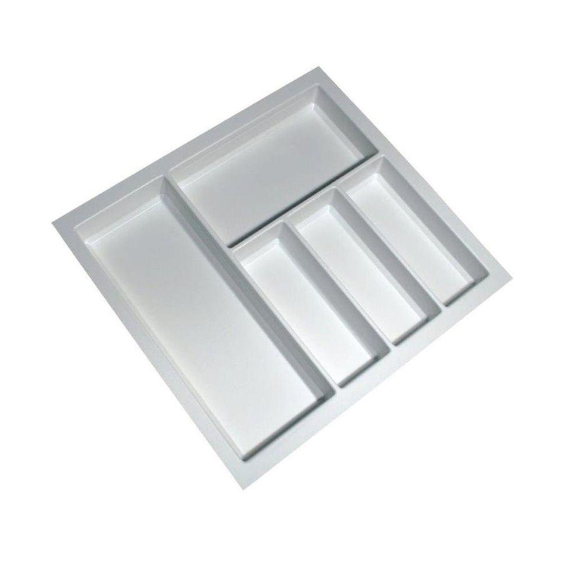 Sky Wide 5 Compartment Custom Fit Cutlery Tray White