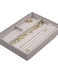 Stackers Classic 4 Compartment Jewellery Tray Taupe - WARDROBE - Jewellery Storage - Soko and Co