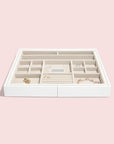 Stackers Medium Expanding Jewellery Drawer Organiser White - WARDROBE - Jewellery Storage - Soko and Co