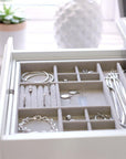 Stackers Medium Expanding Jewellery Drawer Organiser White - WARDROBE - Jewellery Storage - Soko and Co