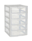 Sterilite 5 Drawer Small Drawer Unit White - HOME STORAGE - Office Storage - Soko and Co