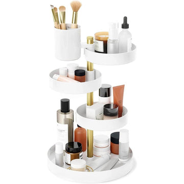 Umbra Pirouette Rotating Makeup Organiser White