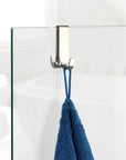 Vieste Double Shower Hook Matte Steel - BATHROOM - Suction - Soko and Co