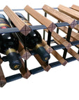 Vino Stack 12 Pocket Mahogany Wine Rack - WINE - Wine Racks - Soko and Co