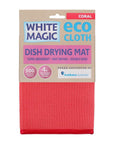 White Magic Microfibre Dish Drying Mat Coral - KITCHEN - Dish Racks and Mats - Soko and Co