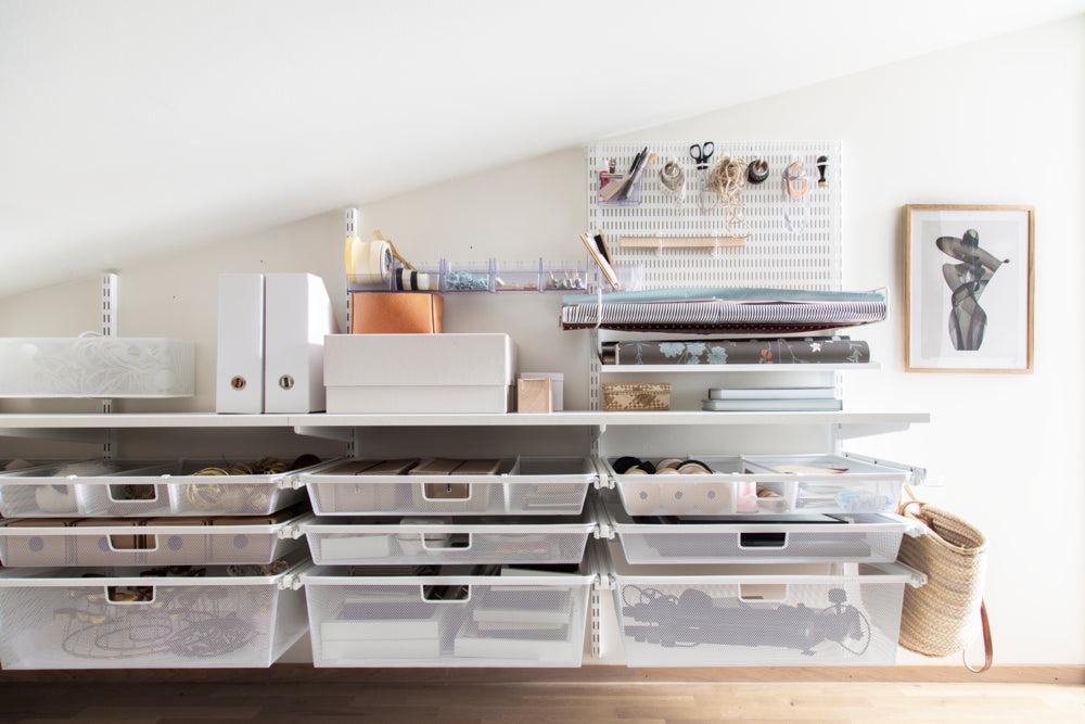 Elfa Ready Made Solution White - Custom and Modular Shelving