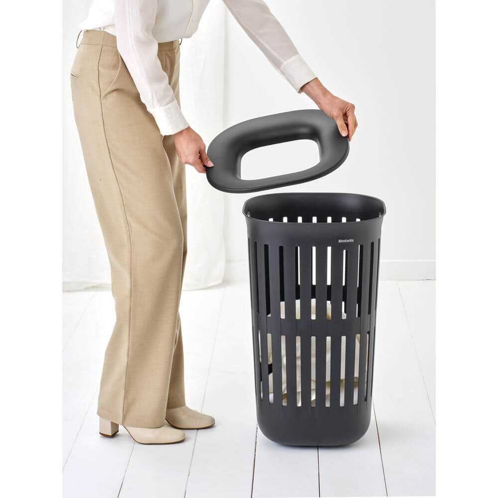 Brabantia Collect It Laundry Hamper 55L Black - LAUNDRY - Hampers - Soko and Co