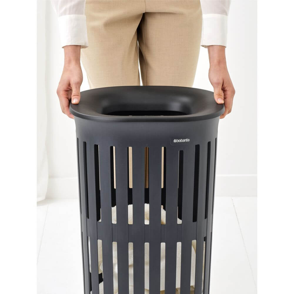 Brabantia Collect It Laundry Hamper 55L Black - LAUNDRY - Hampers - Soko and Co