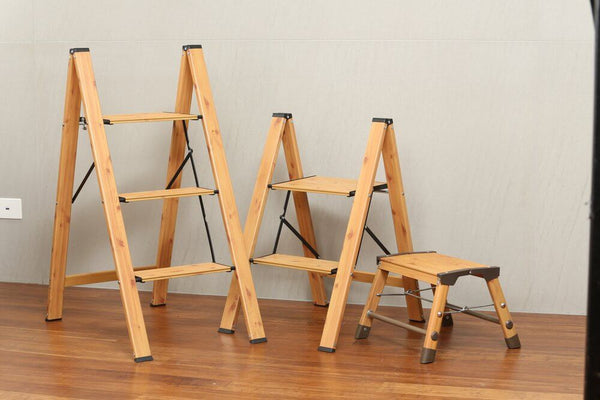 1 Step Aluminium Wood Grain Step Ladder