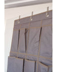 10 Pair Over Door Shoe Organiser Textured Grey - WARDROBE - Shoe Storage - Soko and Co