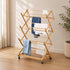 12 Rail Concertina Bamboo Clothes Airer on Wheels - LAUNDRY - Airers - Soko and Co