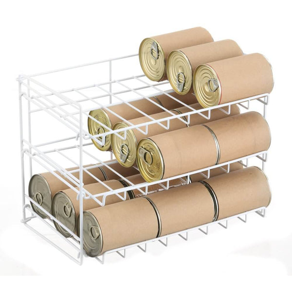 3 Tier Can Rack White