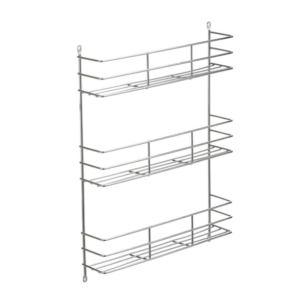 3 Tier Wall Mounted Spice Rack Chrome