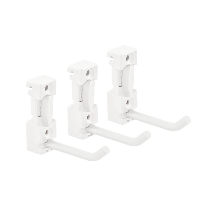 Elfa Storage Track Hook 3 Pack White
