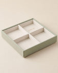 Atelier Stacking Jewellery Tray Set with Lid Sage - WARDROBE - Jewellery Storage - Soko and Co