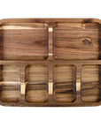 Acacia Wood 6 Compartment Grazing Platter - LIFESTYLE - Picnic - Soko and Co