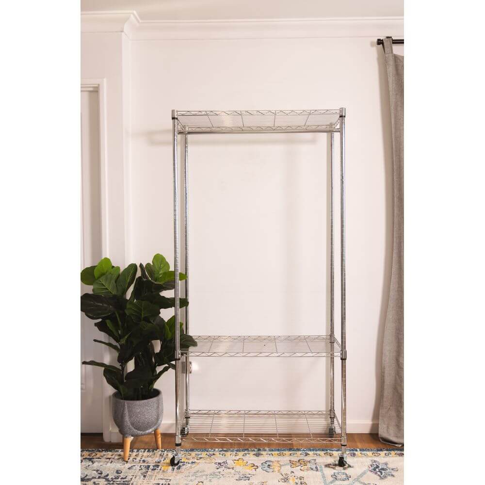 Adjustable Heavy Duty Wardrobe Shelving Unit 90cm - WARDROBE - Garment Racks - Soko and Co