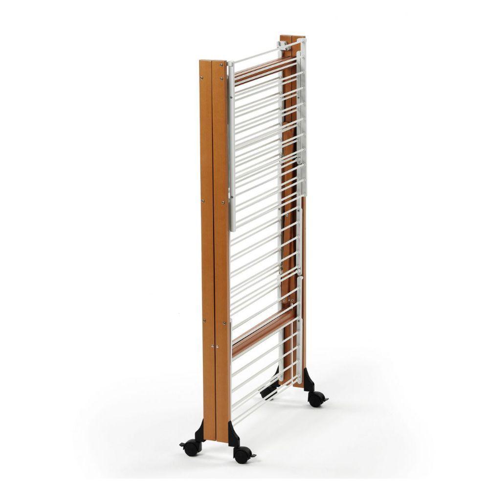 Aquilone Tall Clothes Airer in Cherry Wood - LAUNDRY - Airers - Soko and Co