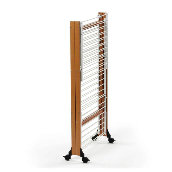 Aquilone Tall Clothes Airer in Cherry Wood