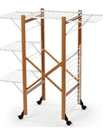 Aquilone Tall Clothes Airer in Cherry Wood - LAUNDRY - Airers - Soko and Co