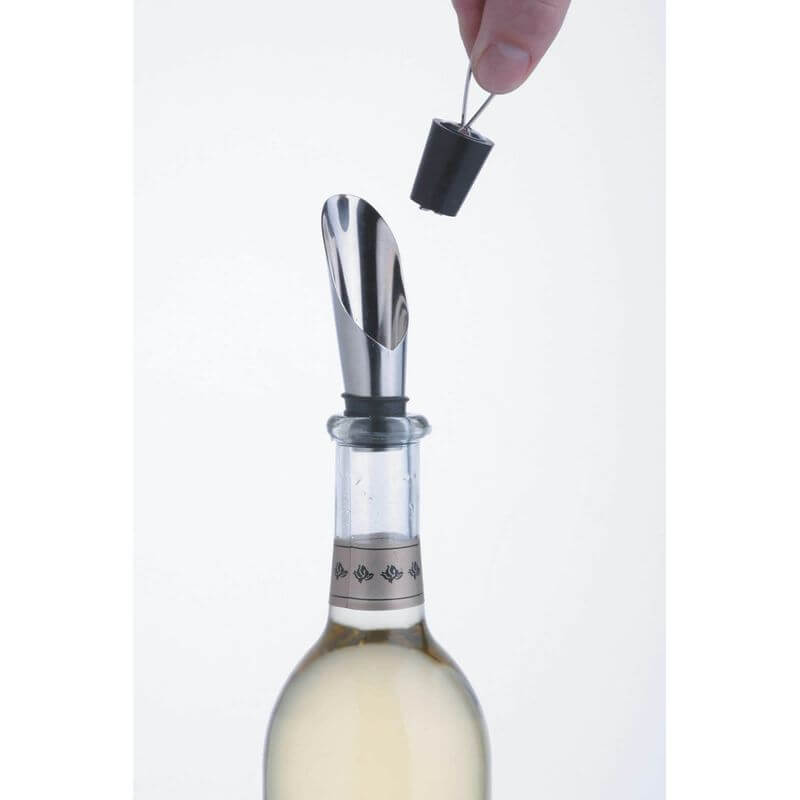 BarCraft Stainless Steel Wine Stopper and Pourer - WINE - Barware and Accessories - Soko and Co
